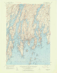 Download a high-resolution, GPS-compatible USGS topo map for Boothbay, ME (1959 edition)