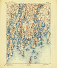 Download a high-resolution, GPS-compatible USGS topo map for Boothbay, ME (1941 edition)