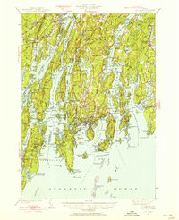 Download a high-resolution, GPS-compatible USGS topo map for Boothbay, ME (1955 edition)