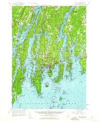 Download a high-resolution, GPS-compatible USGS topo map for Boothbay, ME (1962 edition)
