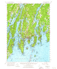 Download a high-resolution, GPS-compatible USGS topo map for Boothbay, ME (1964 edition)