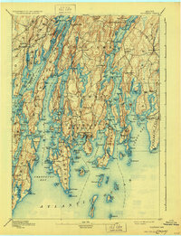 Download a high-resolution, GPS-compatible USGS topo map for Boothbay, ME (1930 edition)