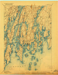 Download a high-resolution, GPS-compatible USGS topo map for Boothbay, ME (1921 edition)
