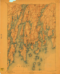 Download a high-resolution, GPS-compatible USGS topo map for Boothbay, ME (1911 edition)
