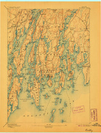 Download a high-resolution, GPS-compatible USGS topo map for Boothbay, ME (1906 edition)