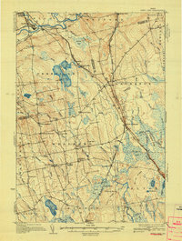 preview thumbnail of historical topo map of Penobscot County, ME in 1933