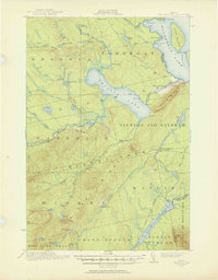 1921 Map of Brassua Lake