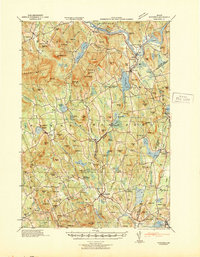 Download a high-resolution, GPS-compatible USGS topo map for Buckfield, ME (1942 edition)