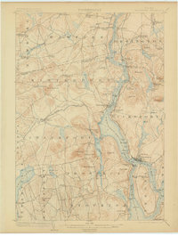 1902 Map of Bucksport, 1906 Print