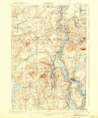preview thumbnail of historical topo map of Waldo County, ME in 1902