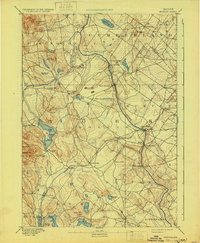 1892 Map of Buxton, 1933 Print