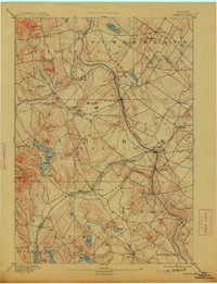 1892 Map of Buxton, 1913 Print