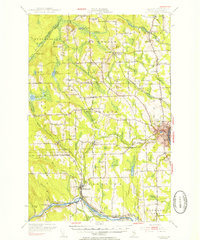 Download a high-resolution, GPS-compatible USGS topo map for Caribou, ME (1956 edition)