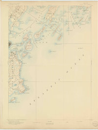 Download a high-resolution, GPS-compatible USGS topo map for Casco Bay, ME (1893 edition)