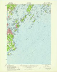 Download a high-resolution, GPS-compatible USGS topo map for Casco Bay, ME (1960 edition)