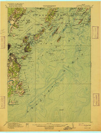 Download a high-resolution, GPS-compatible USGS topo map for Casco Bay, ME (1916 edition)