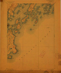Download a high-resolution, GPS-compatible USGS topo map for Casco Bay, ME (1913 edition)
