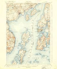 Download a high-resolution, GPS-compatible USGS topo map for Castine, ME (1938 edition)