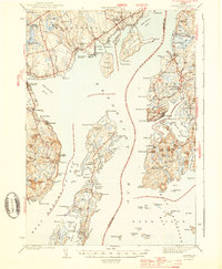 preview thumbnail of historical topo map of Waldo County, ME in 1943