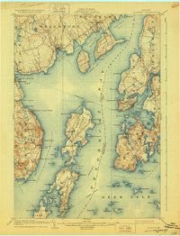 Download a high-resolution, GPS-compatible USGS topo map for Castine, ME (1928 edition)