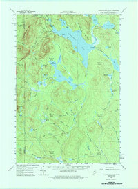 Download a high-resolution, GPS-compatible USGS topo map for Caucomgomoc Lake, ME (1987 edition)