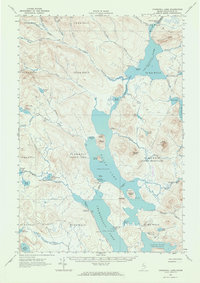 Download a high-resolution, GPS-compatible USGS topo map for Churchill Lake, ME (1964 edition)
