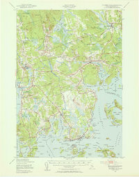 Download a high-resolution, GPS-compatible USGS topo map for Columbia Falls, ME (1955 edition)