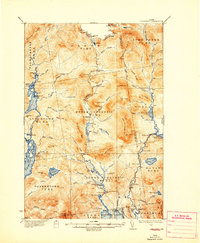 preview thumbnail of historical topo map of Oxford County, ME in 1934