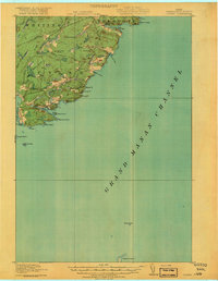 Download a high-resolution, GPS-compatible USGS topo map for Cutler, ME (1918 edition)