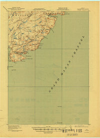 Download a high-resolution, GPS-compatible USGS topo map for Cutler, ME (1944 edition)