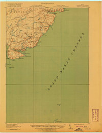 Download a high-resolution, GPS-compatible USGS topo map for Cutler, ME (1920 edition)