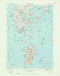 Download a high-resolution, GPS-compatible USGS topo map for Deer Isle, ME (1965 edition)
