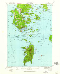 Download a high-resolution, GPS-compatible USGS topo map for Deer Isle, ME (1958 edition)
