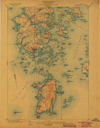 1904 Map of Deer Isle