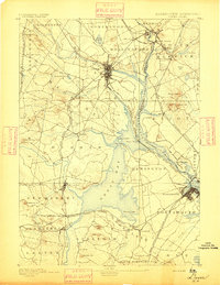 preview thumbnail of historical topo map of Dover, Strafford County, NH in 1893
