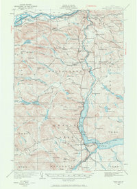 1928 Map of Eagle Lake, 1970 Print