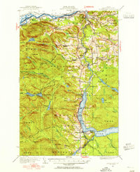 1928 Map of Eagle Lake, 1955 Print