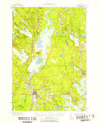 1940 Map of Ellsworth, ME, 1957 Print