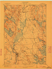 1911 Map of Ellsworth, ME