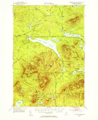 Download a high-resolution, GPS-compatible USGS topo map for First Roach Pond, ME (1955 edition)