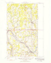 1951 Map of Caribou, ME, 1952 Print