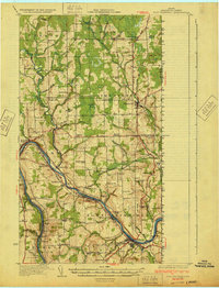 Download a high-resolution, GPS-compatible USGS topo map for Fort Fairfield, ME (1933 edition)