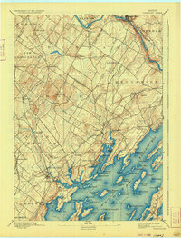 1892 Map of Freeport, 1933 Print