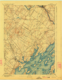 1892 Map of Freeport, 1923 Print