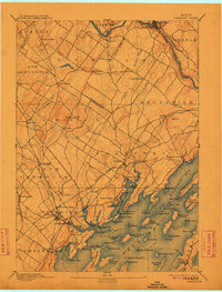 1892 Map of Freeport, 1911 Print