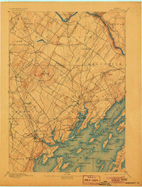 1892 Map of Freeport, 1906 Print