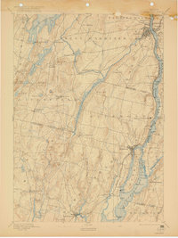 1892 Map of Gardiner, 1922 Print