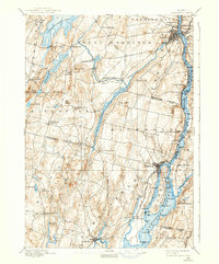 1892 Map of Gardiner, 1938 Print