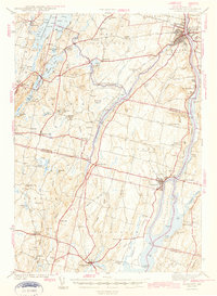 preview thumbnail of historical topo map of Gardiner, ME in 1943