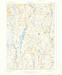 1898 Map of Gray, 1941 Print